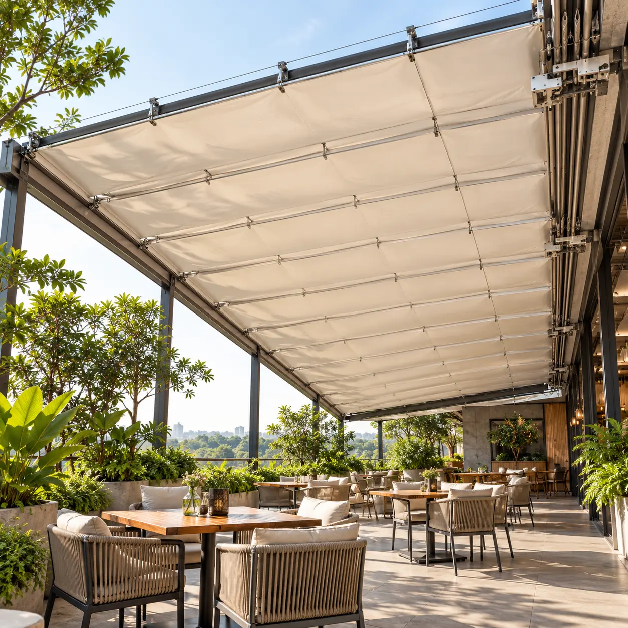 Kanopi Cafe Outdoor Otomatis: Jenis, Spesifikasi, dan Tips Memilih
