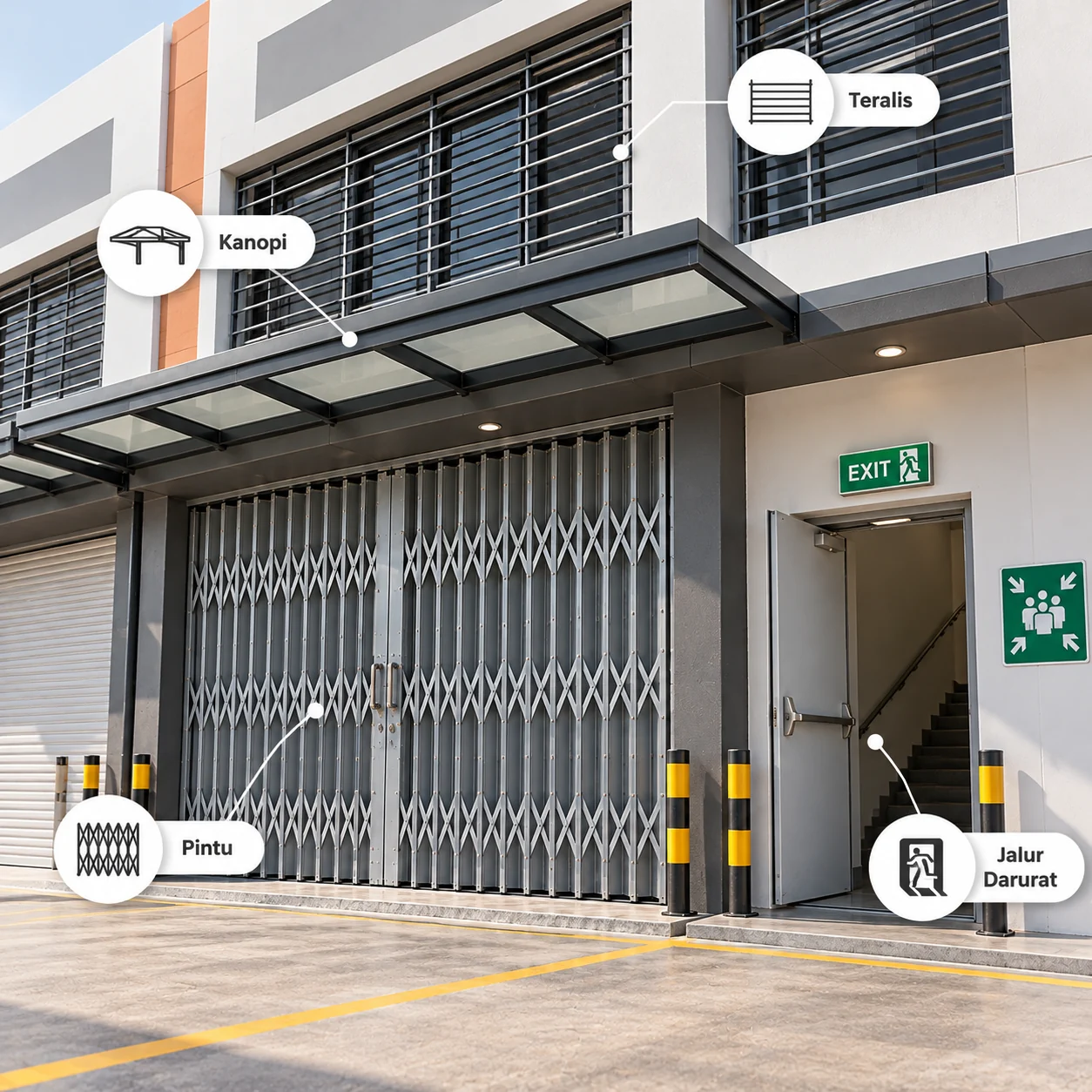 Checklist Perlengkapan Ruko Baru: Pintu, Teralis, dan Jalur Darurat