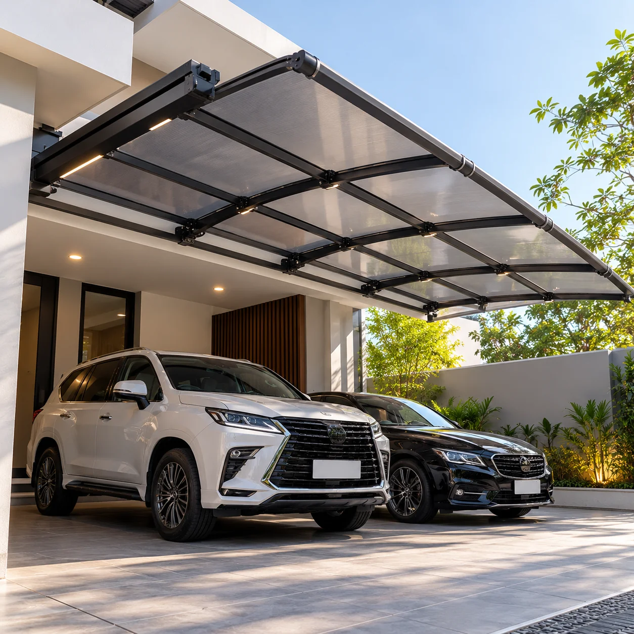 Kanopi Carport Otomatis: Lindungi Mobil dari Panas dan Hujan